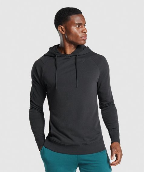 Men's Gymshark Bold Hoodie Black | CA 51D763